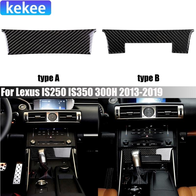 Carbon Fiber Car Accessories Center Console Storage Interior Cover Modified Trim Sticker For Lexus IS250 IS350 300H 2013-