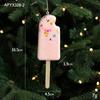 Creative Christmas Hanging Cute Ice Cream Pendant Navidad 2026 Christmas Decor Xmas Tree Decor New Year Gift Toys