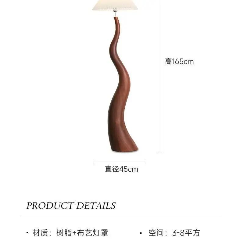 

Дизайнерский кремовый смоляной напольный светильник LED E27 Atmosphere Vertical Desk Light для гостиной/модельной комнаты, украшения спальни, кабинета, студии, бара