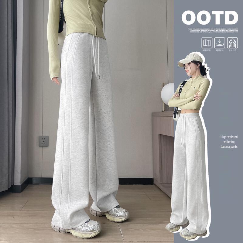 HSTYLE Women's High-Waisted Drapey Wide-Leg Pants