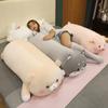 Giant Husky Dog Pig Plush Long Pillow Stuffed Soft Sleeping Cushion Lovely Rabbit Bear Plush Toys Baby Girl Kawaii Gift