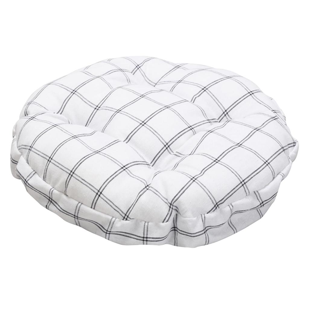 Nagai Kosan Round Chair Seat Cushion Diameter Cotton Blend Cover, 30cm, Material, Beige, NK-C11