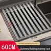 Foldable Stainless Steel Kitchen Sink Drain Board and Dish Rack