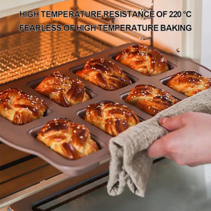 1 Stück 8 Mulden Backform Mini Kastenformen Toast Muffing Antihaft Pfanne Ofen Backform Cupcake Form Backwerkzeuge für den Heimgebrauch