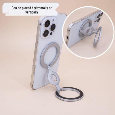 Dual-Sided Magnetic Phone Stand and Ring Holder