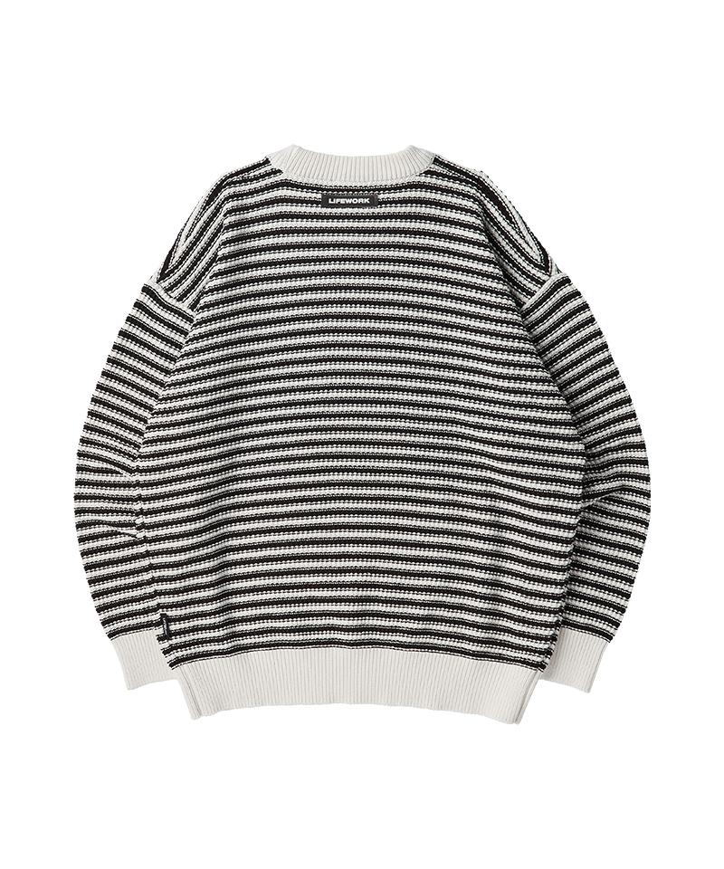 LIFEWORK Two-Tone Crew Neck Knit