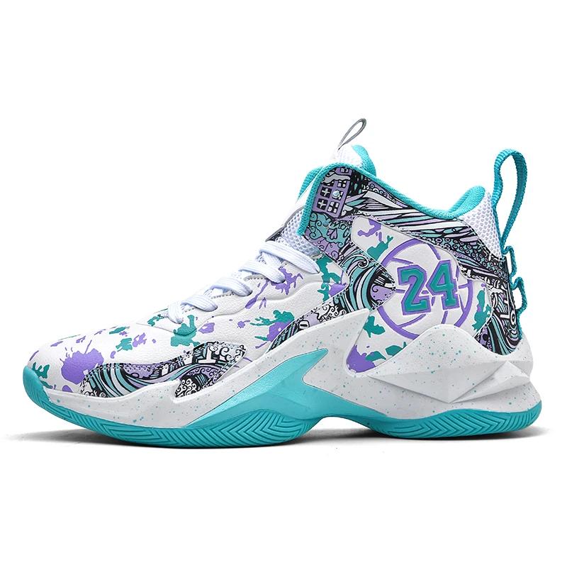 Fashion Men Basketball Shoes Field Training Sports Tennis Shoes 2024 New Male Sneakers Non Slip Luxury Basketball Shoes for Children