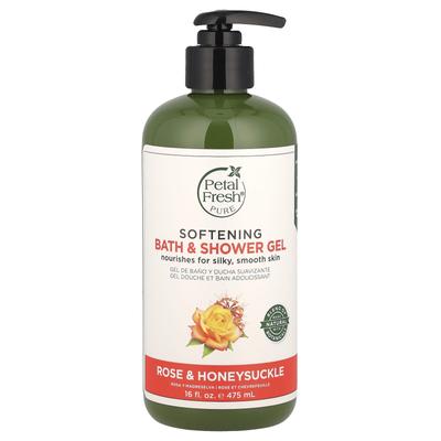 Softening Bath & Shower Gel, Rose & Honeysuckle, 475Ml(16Fl Oz)