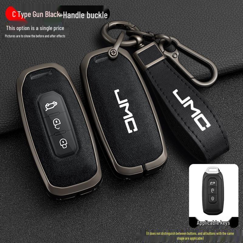 Jiangling Yuhu 7 Key Case: Fits Yusheng S350/S330, Transit, New Baodian - Metal Shell for Men