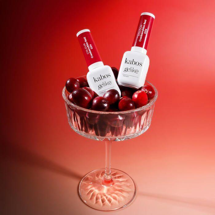Vernis à ongle - Kabos Gelike 034 - Rouge - Hybride UV LED - Doux pour ongles sensibles