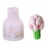 Flexible Silicone Tulip Bouquet Candle Molds DIY Handmade Soap Making Mold  Kitchen Cooking