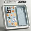Daisies Flowers Print Case For Samsung Galaxy S26 S25 Ultra S24 Plus S23 S22 Ultra Magnetic For Magsafe Liquid Silicone Cover