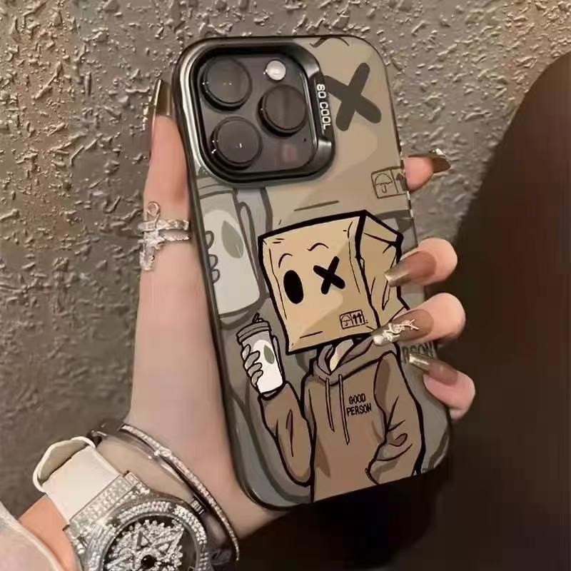 European and American style is suitable for Apple 17promax mobile phone case carton, and people are suitable for iPhone14/16/15pro new models.