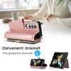Metal Lanyard Crossbody Zipper Cards Solt Wallet Leather Case for Samsung Galaxy Z Fold 6 5 4 3 Fold4 Fold5 Holder Stand Cover