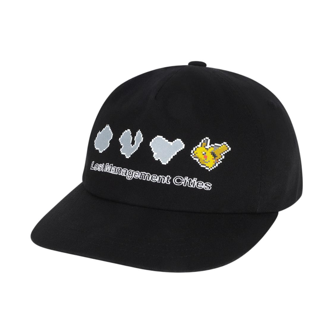 LMC x Pokemon Pixel Art Pikachu 5panel Cap Black ONE SIZE