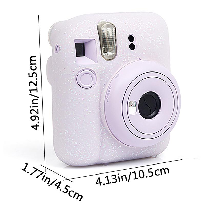 1 Stück Silikon Sofortkamera-Hülle Staubdichte Weichschale Kratzfeste Schutzhülle Für Instax Mini 12 Schutzhülle