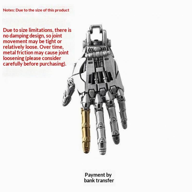 1 ks Kreativní Pohyblivá Kloubová Ruka Robota Náhrdelník Šperky Móda Mechanická Bionická Ruka Přívěsek S Řetízkem Pro Muže Ženy