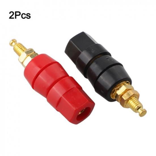 Sturdy Zinc Alloy 4mm Audio Speaker Binding Post Terminal Red and Black