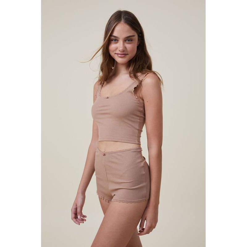 

Новый печатный комплект жилет и шорты для женщин Khaki L