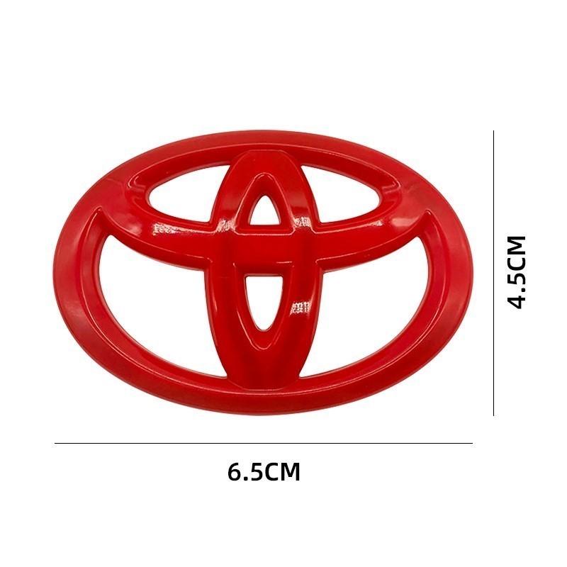 65X47MM Car Steering Wheel Center Emblem Logo Sticker For Toyota Corolla Yaris Aygo Prius RAV4 Crown CHR Camry Auris Verso