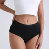 Xxxxl Oversize Women'S Breathable Cotton Briefs Lingerie High Waist Hygienic Plus Large Size Black Panties Menstrual Underpants
