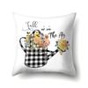 Thanksgiving Pillowcase Blessing Maple Leaf Pumpkin Sofa Cushion Cover Office Home Living Room Pillowcase