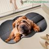 1pc Luxury Shih Tzu Dog Carpet, Durable Non-Slip Washable Indoor Rug For All Seasons, Halloween Thanksgiving Christmas Decor