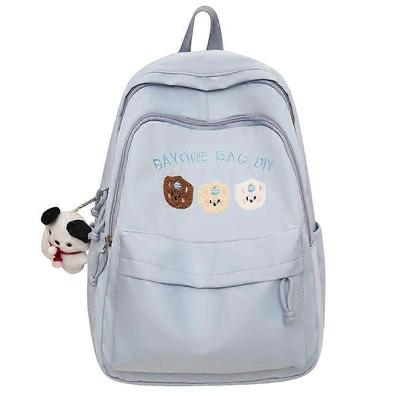 School Backpack Cartoon Bear Pendant 44*31*21 Blue