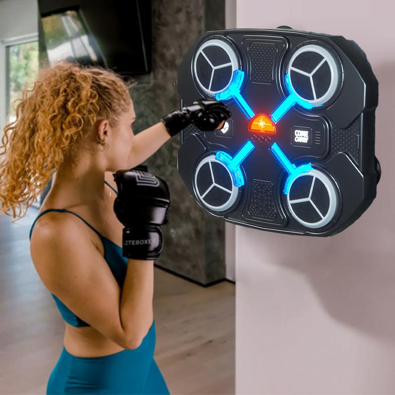 Music Boxing Machine Wall Target Rechargeable Blue Tooth Compatible Smart Punching Pads With Gloves For Boxing Agility Exercise