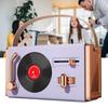 Portable Retro Bluetooth Speaker 3W ABS Purple for Living Room & Office