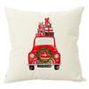 Watercolor Christmas Cars Print Home Decorative Pillow For Sofa Christmas New Year Decoration Cushion Cover Car Pillows Cases