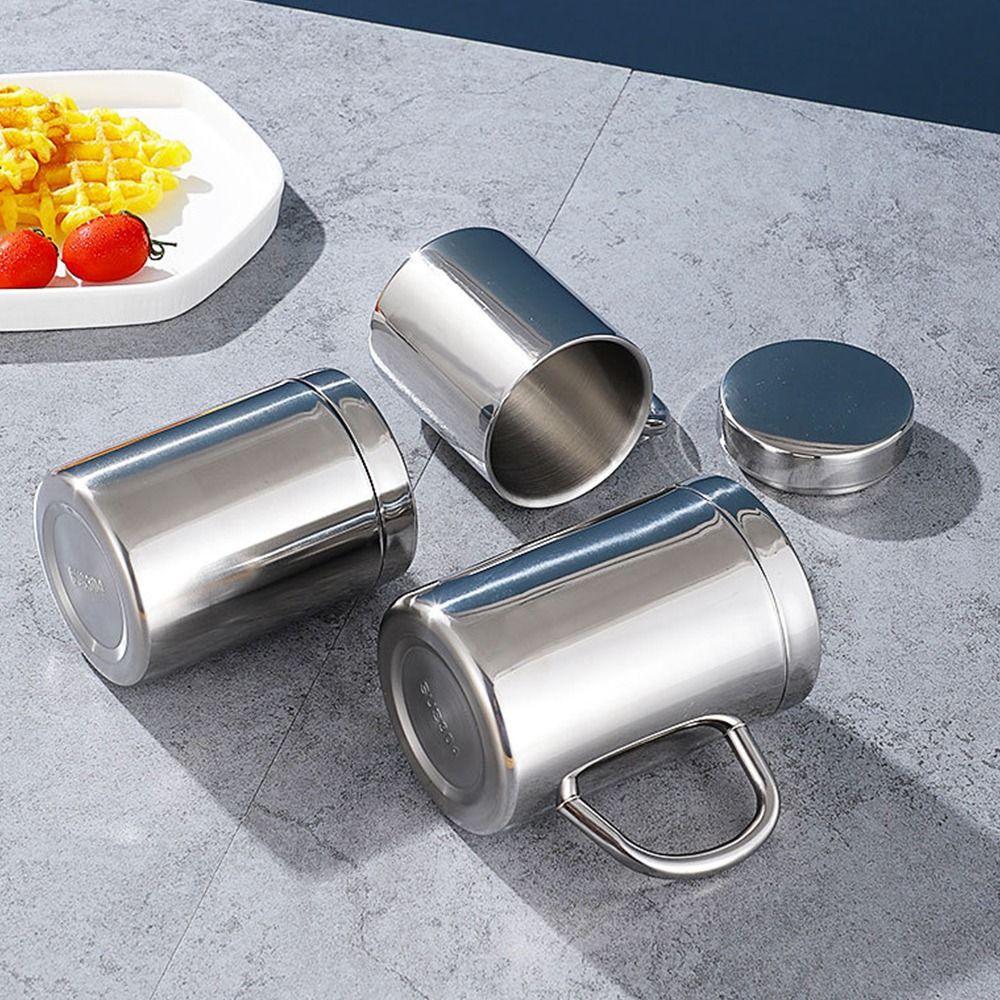 1Pcs Drink Beer Tea Juice Water Cup 200/300/400ML Tea Cup New Stainless Steel Mug