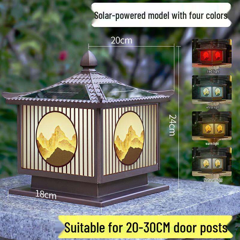 

UOSU Solar Outdoor Waterproof Garden Pillar Light
