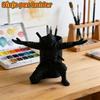 1-Piece Ninja Warrior Pen Holder Decoration 3D Printed Ninja Pen Stand Desktop Organizer Decoration Figurine Multifunctional Pen Holder 3D Printed Dec