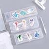 52-Piece Jellyfish Marine Life Stickers: Waterproof Cartoon Decorations for Car Trunks and Phone Cases