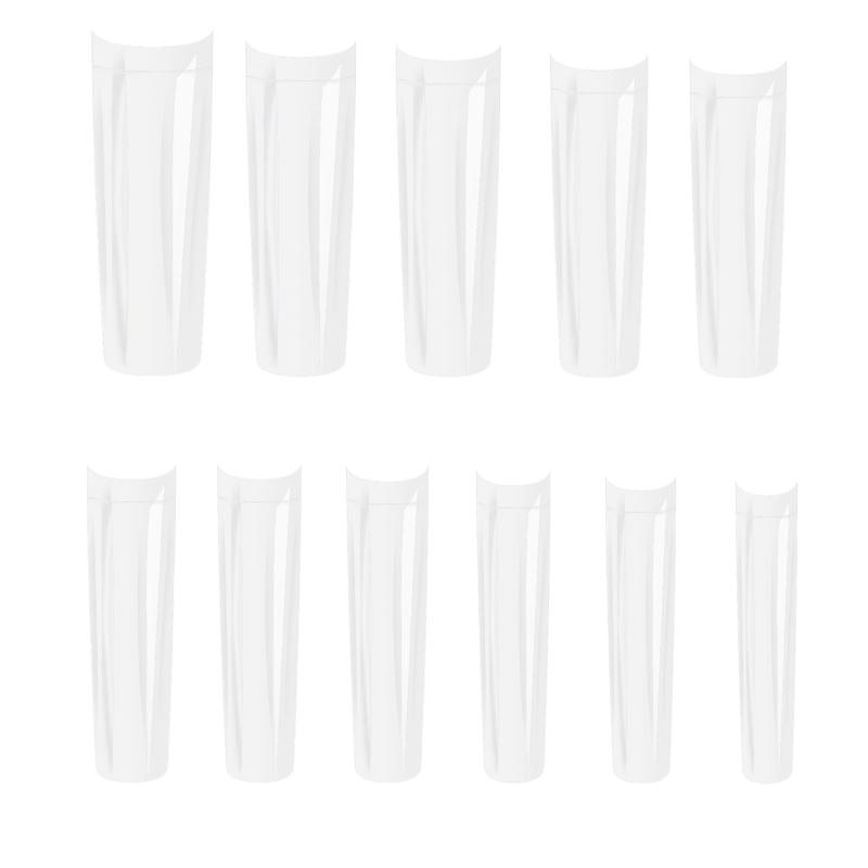 Заостренные квадратные типсы для ногтей XXL C-образные типсы для ногтей очень длинные накладные ногти квадратные прямые типсы для ногтей акриловые типсы для ногтей 1