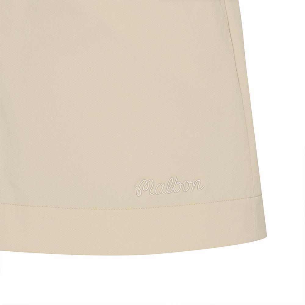 MALBON GOLF Casual H-Line Skirt Beige (Woman)