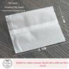 100-Pack Frosted Ziplock Bags for Biscuits, Snowflake Crisp, and Scented Tea Packaging