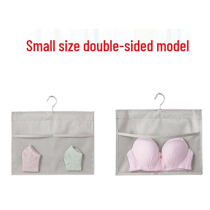 Dual-Sided Hanging Underwear Organizer for Wall or Dorm, Ideal for Bras and Panties.