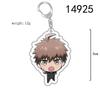 Danganronpa Kirigiri Kyouko Naegi Makoto Hinata Hajime Komaeda Nagito Nanami Chiaki Acrylic Keychain