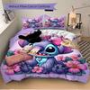 Stitch'S Tropical Adventure Print 3Pcs Bedding Setduvet Cover With 2 Bedropillowcase Home Birthday Gift