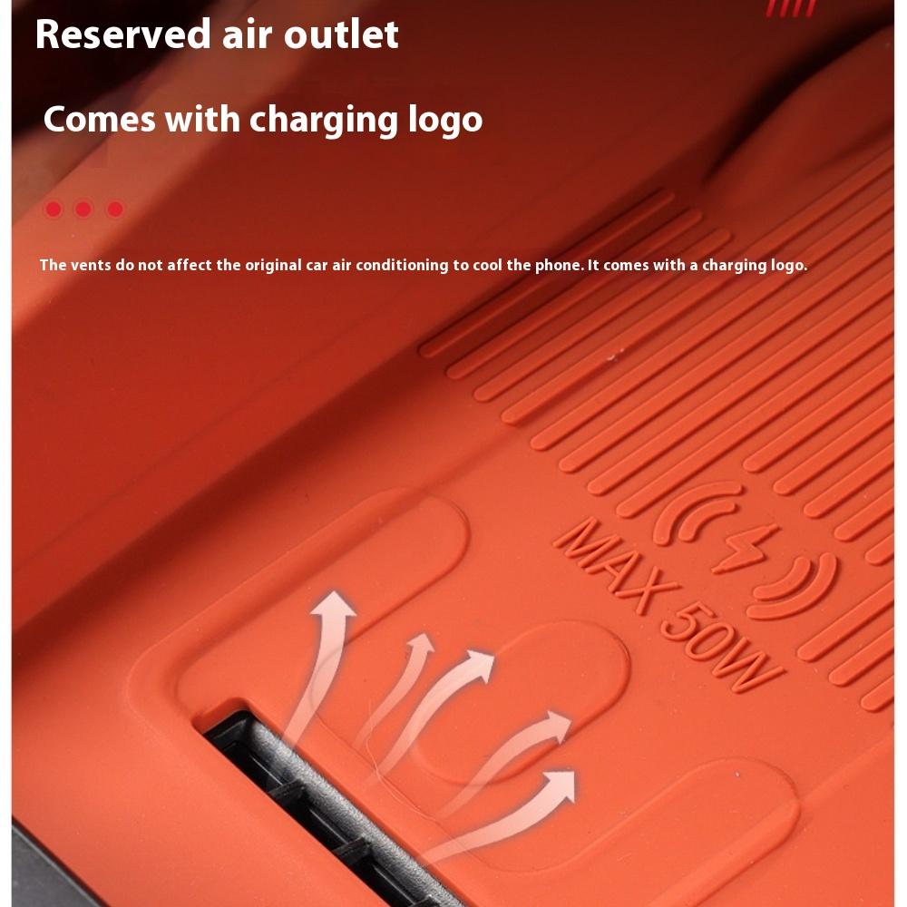 Fit For BYD Sealion 8 Tang L Dmi/P EV Wireless Charger Silicone Pad Center Console Interior Modification