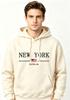 Erkek Kadın New York ABD Şehir Kapüşonluları Moda Harf Baskılı Grafik Sweatshirtler Bol Rahat Harajuku Kapüşonlu Üst Spor Giyim