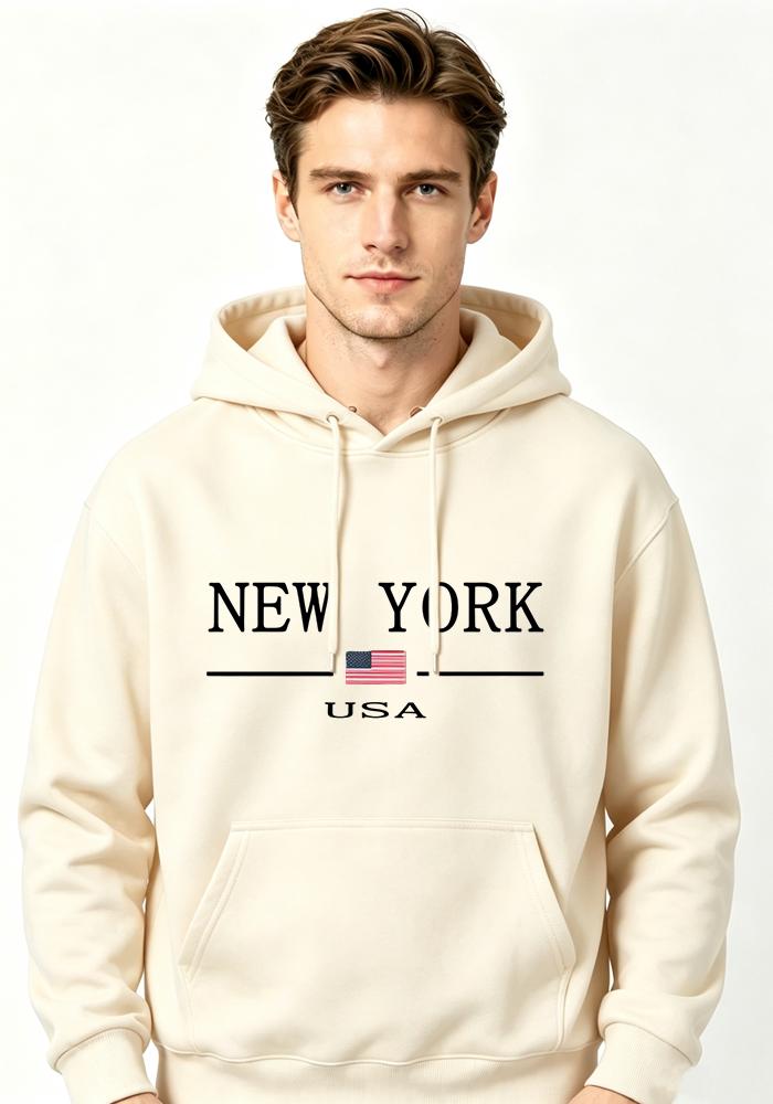 Erkek Kadın New York ABD Şehir Kapüşonluları Moda Harf Baskılı Grafik Sweatshirtler Bol Rahat Harajuku Kapüşonlu Üst Spor Giyim
