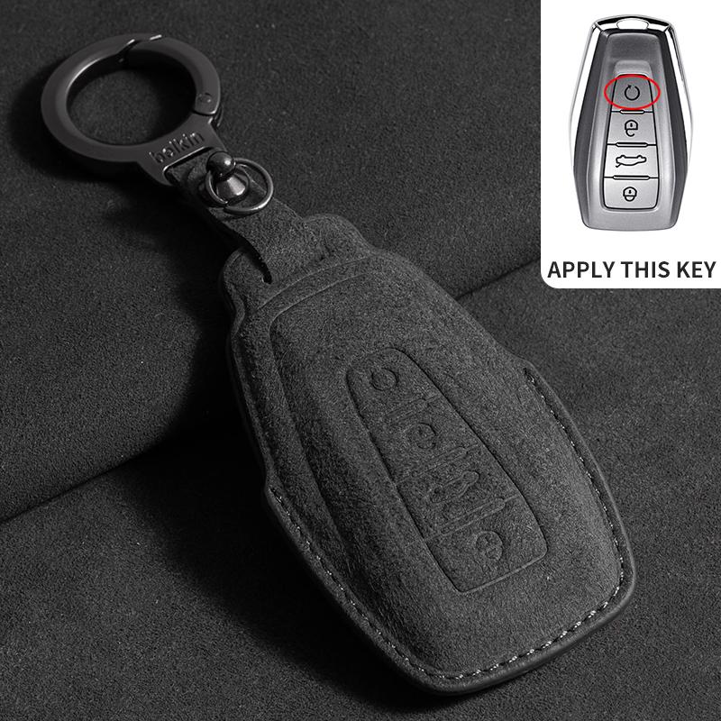 Car Key Case Cover For Geely Coolray 2024 X6 Emgrand  Hawk GX7 Car Key Holder Shell Accessories