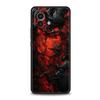 Black Red Ripple Art Phone Case Cover for Xiaomi Mi 17 15 14 13 12 11 Ultra 15T 14T 13T 12T 11T Pro Lite 5G Soft TPU Shell Funda