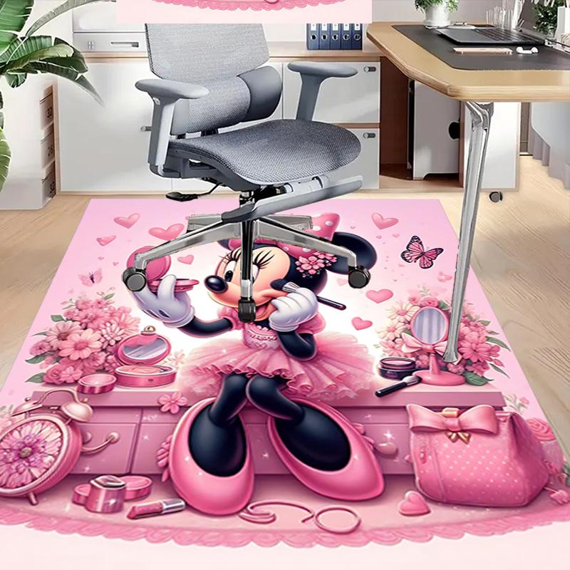 Pink Minnie Mouse Fantasy Carpet For Playroom Bedroom Living Room Sofa Home Decorkids Game Area Rug Nonslip Floor Mat
