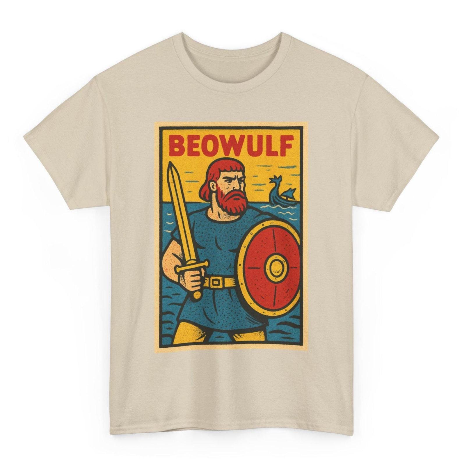 Beowulf T-Shirt: Retro Comic Anglo-Saxon Hero Tee XL