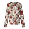 Women's Christmas-printed Casual Long-sleeved Single-breasted Work Uniform Cardigan