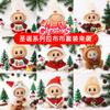 First and Second Generation Labubu Clothing Accessories 17cm Labubu Doll Clothes New Year Christmas Set Reindeer Collection